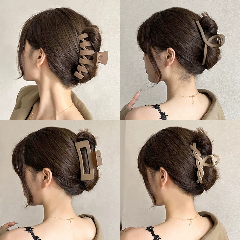 Акриловый декоративный аксессуар для волос, крабовый заколка, зажимHairgrip, большие заколки, акула, набор, французский стиль, стиль высокого качества
