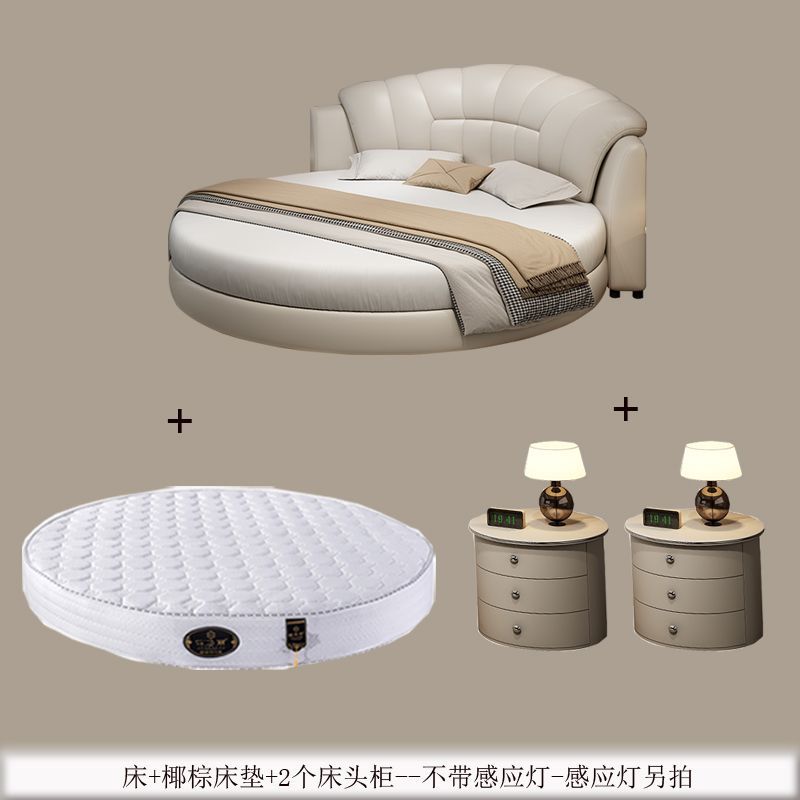 Cama + colchón de coco ecológico + 2 mesas de cabecera + otros