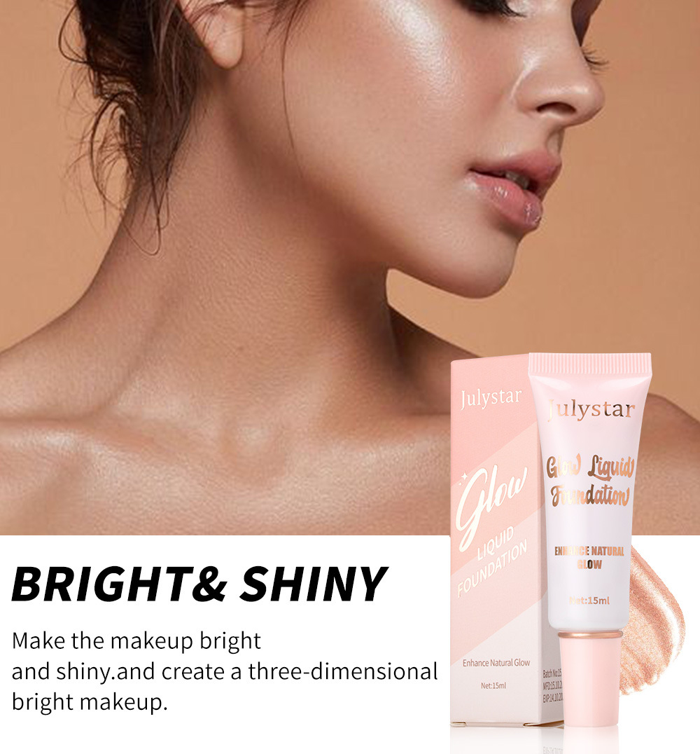 Julystar Facial Concealer Bestseller High-Gloss Pearlescent Foundation, Natural and Long-lasting brightening and moisturizing Foundation wholesale Item Picture