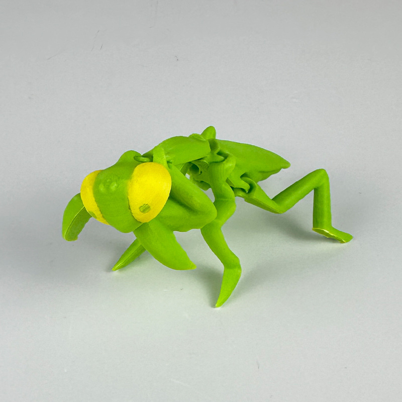 跨境热销3d打印多色动物螳螂模型关节可动桌面摆件工艺品儿童玩具|undefined
