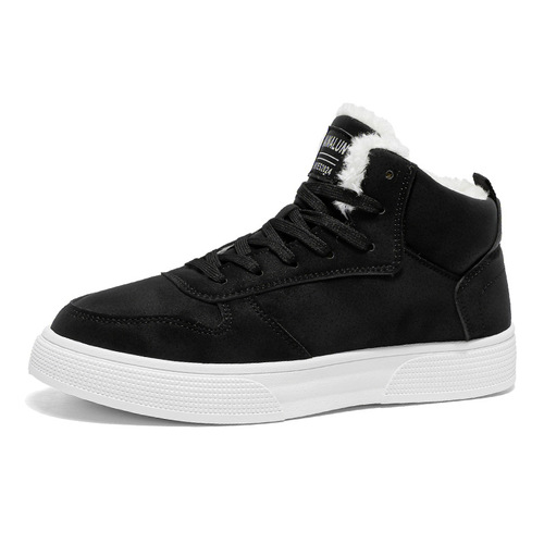 Men's Overalls High-Cut Cotton Snow Boots Winter Warm Fleece Casual Slip-on Fashion Sports Shoes