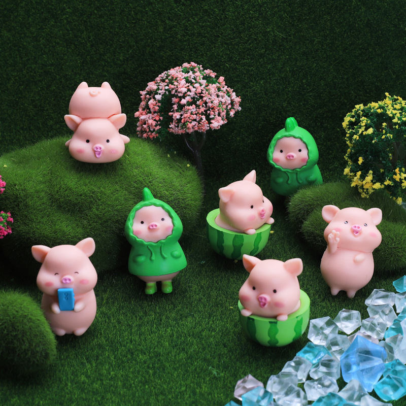 Dinosaur Piggy Doll diy Cream Glue Homemade Mobile Phone Shell Material Refrigerator Sticker Jewelry Resin Accessories Wholesale