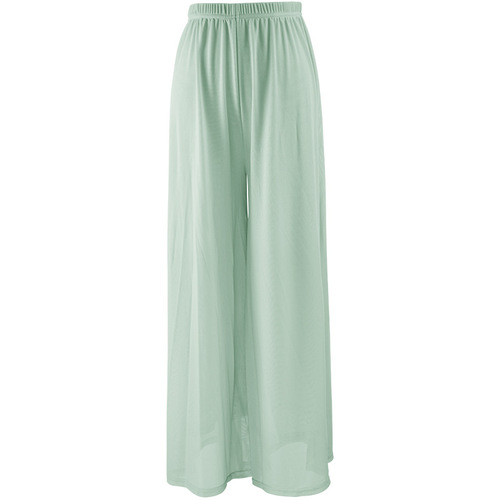 Dance wear trousers for women, adult modern dancers, double-layer mesh side slit trousers, loose-fitting classical practice pants