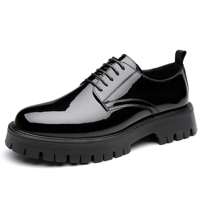New All-season Men's Casual Leather Breathable Retro Thick-soled Non-slip Work Shoes, Available For Dropshipping_voghion.com
