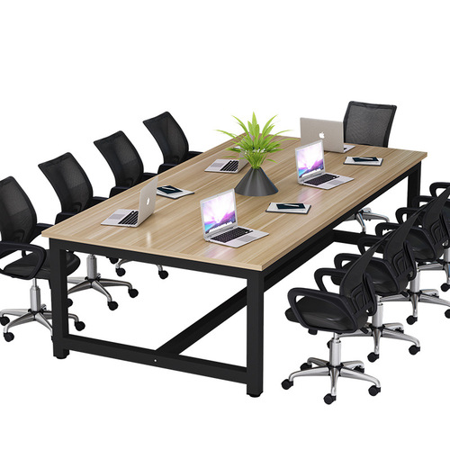 Meeting table, long table, minimalist public table, negotiation table, rectangular long table, simple training table, workbench
