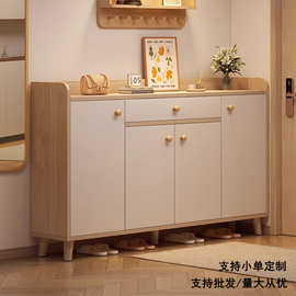 实木芯鞋柜家用门口现代简约入户储物柜楼道入户玄关柜一体鞋架