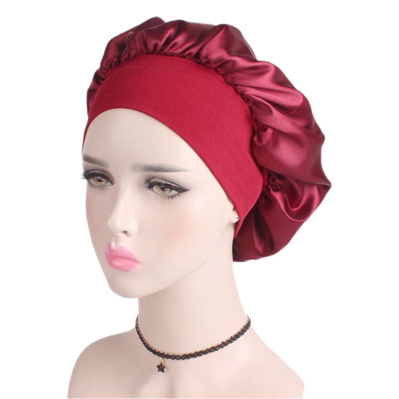 New wide brim high elastic headband nightcap women's chemotherapy cap hair care hat TJM-301