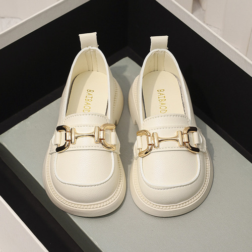 Girls 'small leather shoes in spring and autumn New style children's soft sole and soft face princess shoes for small and medium children, girls' black single-layer shoes