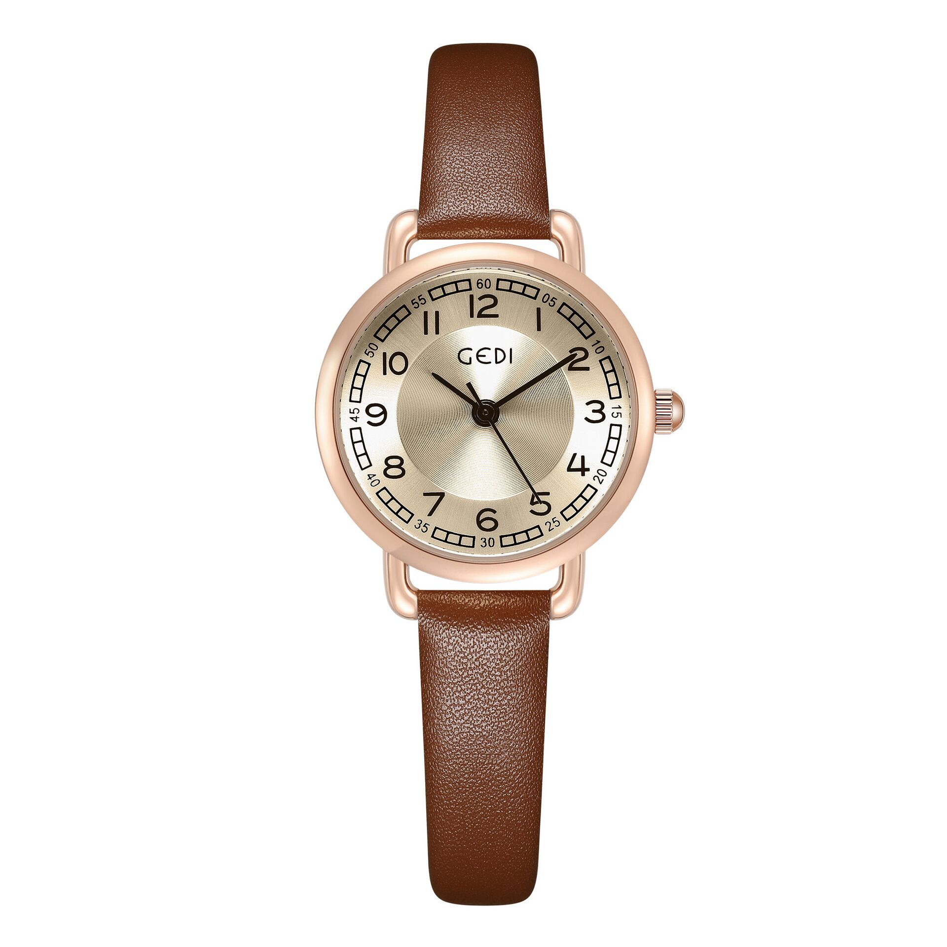 Dameur quartz minimalistisk urskive elegant mode tilbehør_voghion.com