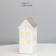 European style ceramic House LED night light ornaments creative white porcelain Christmas crafts gifts wholesale