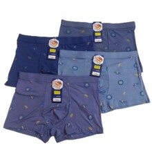 跑量款 男士内裤 印花四角裤衩 时尚75D平角裤修身运动型透气批发