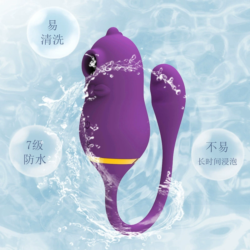 Новые товары для секса с десятью частотами Женское яйцо Прыжки Вибрационный сосущий мастурбатор Женский клиторальный массаж Сосание Инь Сосание молока