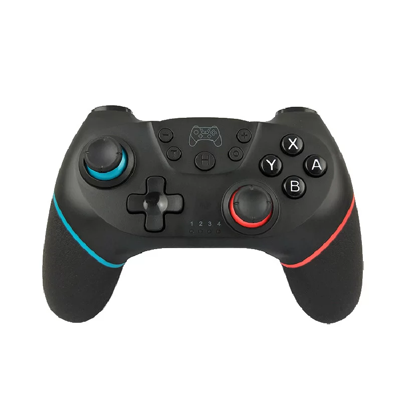Беспроводной игровой контроллер для Switch с функцией скриншота, вибрацией, шестияксельный с гироскопом и акселерометром, для PC, Bluetooth, черный