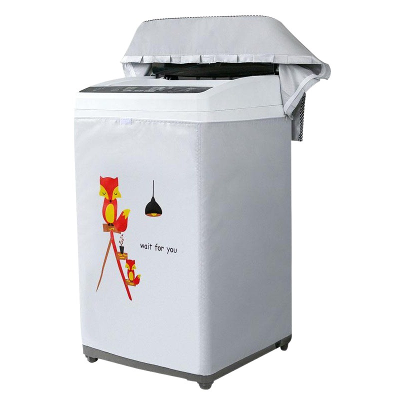 Tipo de onda completamente automática cubierta de la lavadora cubierta de polvo protector solar impermeable cubierta protectora de tela cubierta protectora se puede entregar una pieza