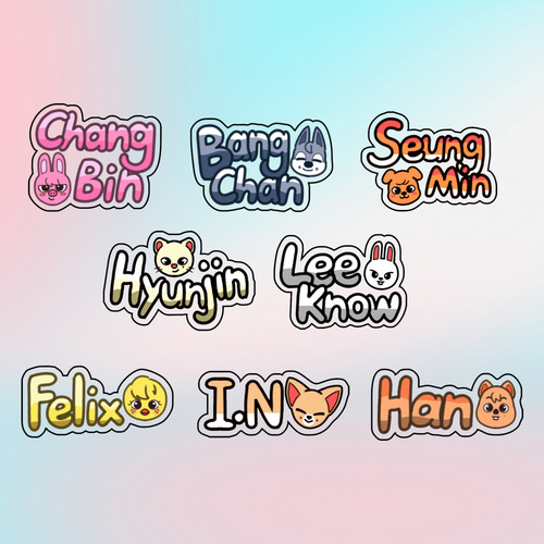 Korean boy group StrayKids style peripherals Huang Xuanjin and Li Yongfu's acrylic 815 brooch XZ-08