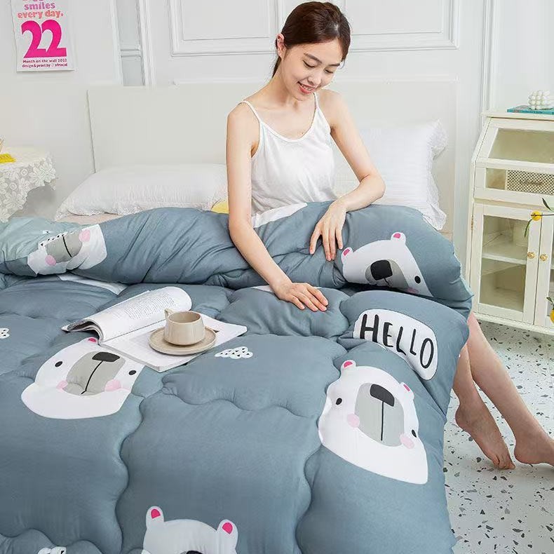 Wholesale Cartoon Quilt Autumn and Winter Thickened Warm Quilt Student Single Dormitory Air-Conditioned Quilt Spring and Autumn Bedding All Year Round