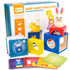 Bunny Magic Box Building blocks logic thinking train Toys wooden  Amazing Castle kitten records of adventure