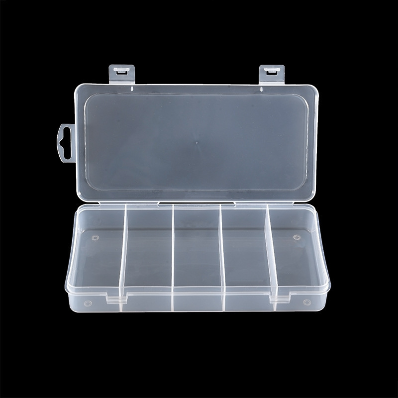 tornillo herramienta de piezas de hardware transparente pp caja divisoria caja de piezas electrónicas de plástico directo fábrica