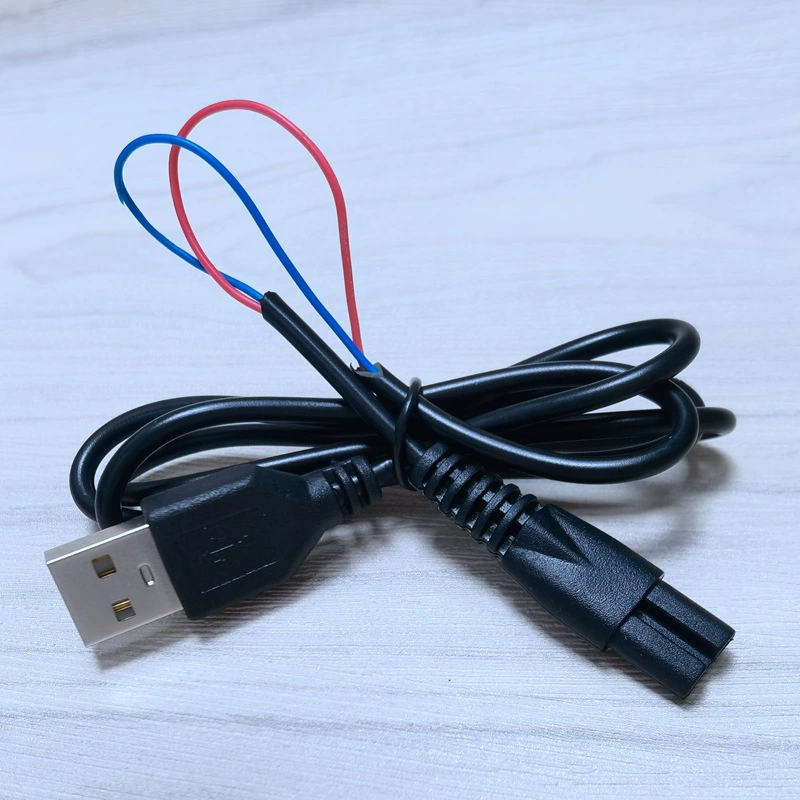 Подходящий кабель питания USB 5V с 8-символьным хвостом для аккумулятора Andis, кабель розъемной стрижки, быстрая зарядка, 10-жильный медный провод