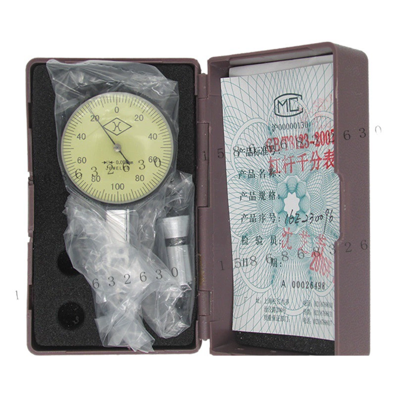 Шанхай верхний рычаг циферблат индикатор 0-0,8*0,01 рычаг циферблат индикатор 0,2*0002 школа индикатор с маленькой головой