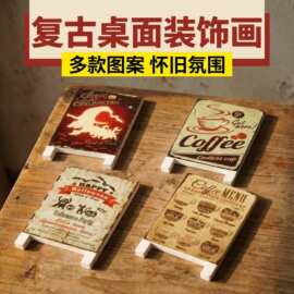 跨境卡通办公文教留言夹名片夹可爱新款木质名片夹装饰桌面小摆饰