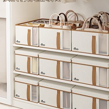 加宽包包收纳省空间整理箱衣柜布艺分隔板置物架放包架储物筐