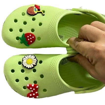 Путян, летняя детская обувь классическая CROC с полыми отверстиями, детские сандалии, два мультяшных пряжки