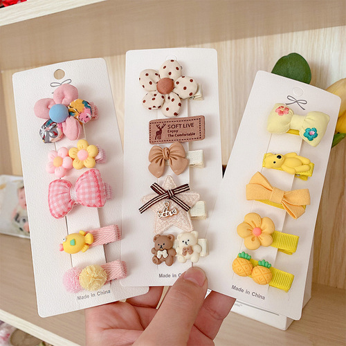 Children's hairpins, girls' headwear, baby hairpins, baby girls' hair clips that do not hurt their hair, cute and super cute, baby hair clips for infants and toddlers