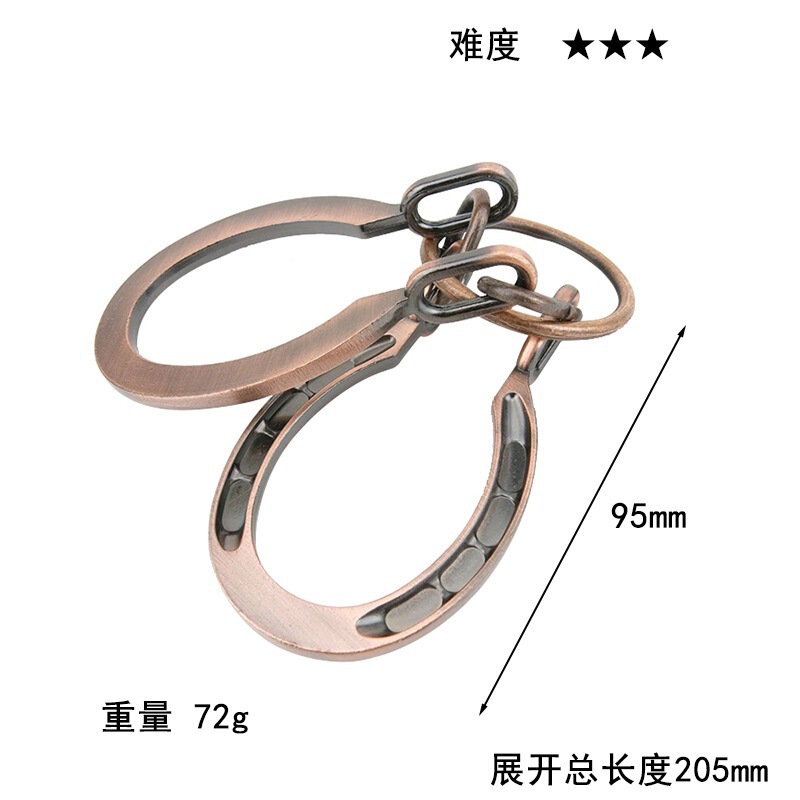 8点セットの解環バックルABC卸売り代発8点セット24点セットの九連環金属知育|undefined