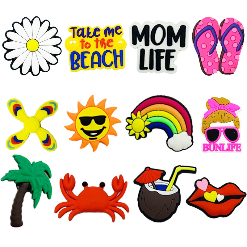 Трансграничная новая пляжная сумка мультфильм декоративная пряжка пляжная сумка аксессуары DIY летние подвески обувь пещера обувь цветочная обувь пряжка