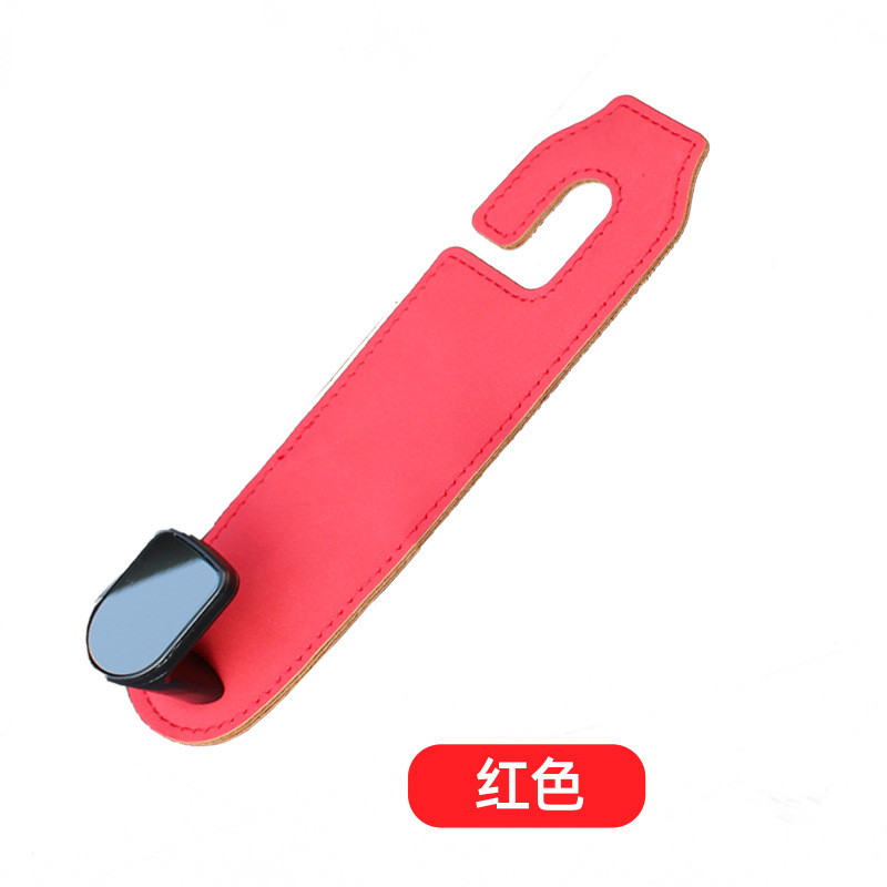 Asiento trasero del coche gancho oculto gamuza invisible coche interior y bolsa trasera gancho de almacenamiento de objetos pequeños