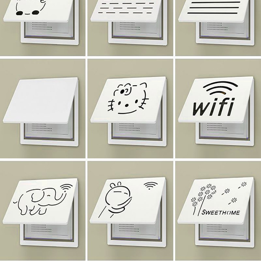 Decorative Painting for Electric Meter Box Multimedia Weak Current Box Cover for Electric Switch Distribution Network Cable Box Cover 2024 New Thin Flip Cover