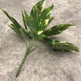 【彼岸花】16叶万年青 仿真绿叶绿植盆景仿真植物墙配草仿真花