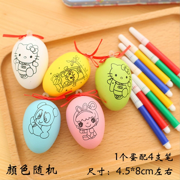 30 orange hand -drawn eggs 30 eggs
