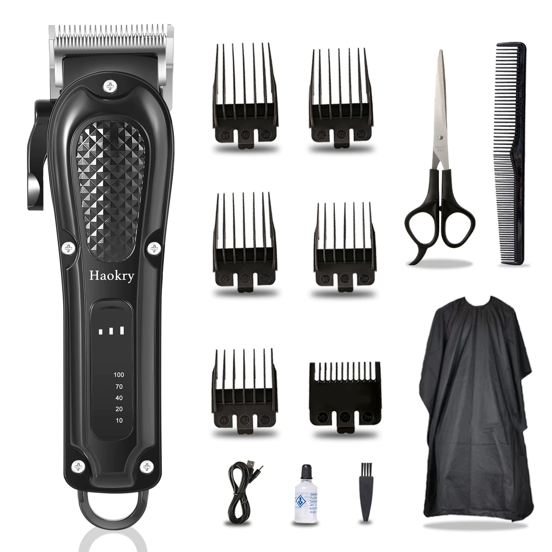 Electric hair clipper for home use, adjustable set