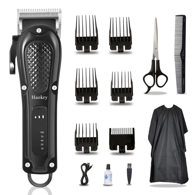 Electric hair clipper for home use, adjustable set