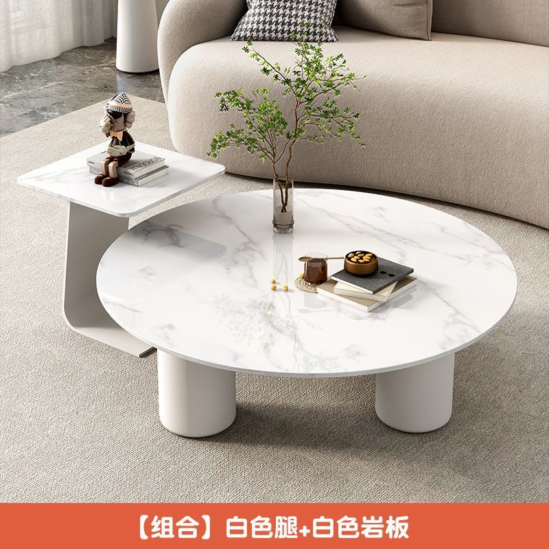 Tabla de té de vidrio templado tabla de roca pequeña sala de estar doméstica moderna simple red tabla de té goteo de agua