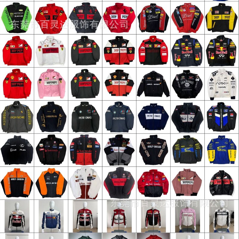All styles of F1 formula embroidered racing jackets, motorcycle riding jackets, American casual couple's jackets, custom-made All styles of F1 formula embroidered racing jackets, motorcycle riding jackets, American casual couple's jackets, custom-made