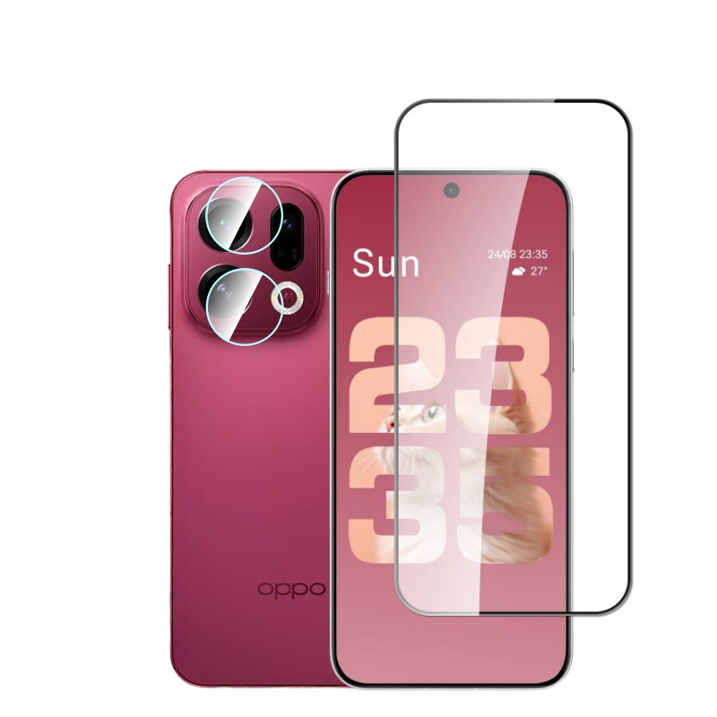 Aplicable para teléfonos móviles OPPO FindX9Pro pantalla de película templada protector de vidrio antiexplosivo de alta definición película de cabeza de lente anti-peep