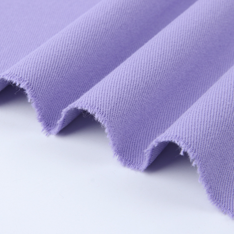 Textil de alta calidad 300gsm tela elástica de algodón tejido suave de color sólido