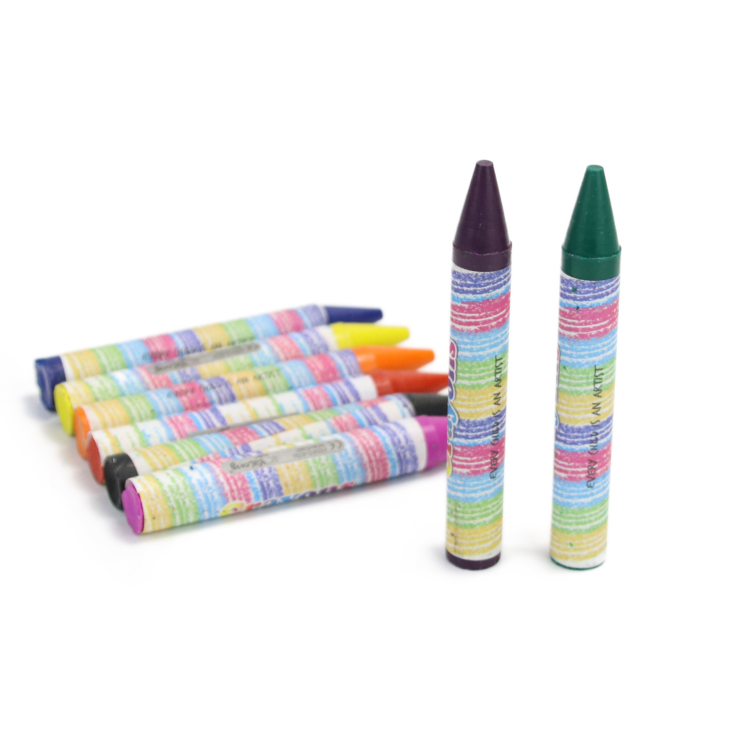 Juego de Crayones Gigantes de 8 Colores de Dibujos Animados para Niños