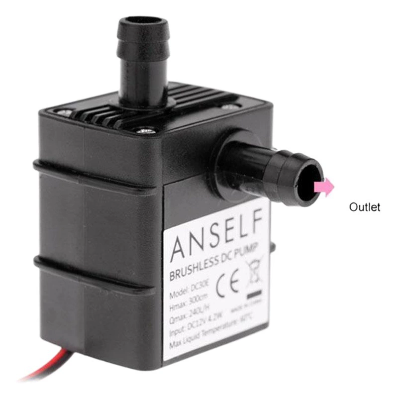 Бесщеточный погружной насос Micro DC компьютер с водяным охлаждением циркуляционный насос для воды DC12V 3 M QR30E