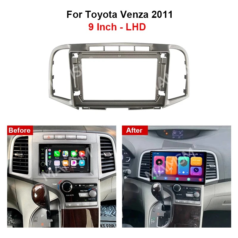 Suitable for 2011 Toyota Venza Android Navigation Large Screen Frame Modified Frame Audio Panel 9inch