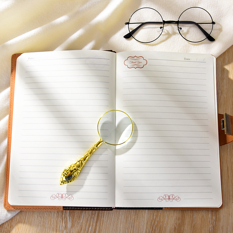 A5 retro contraseña libro con bloqueo diario engrosada contraseña estudiante libreta papelería cuaderno al por mayor