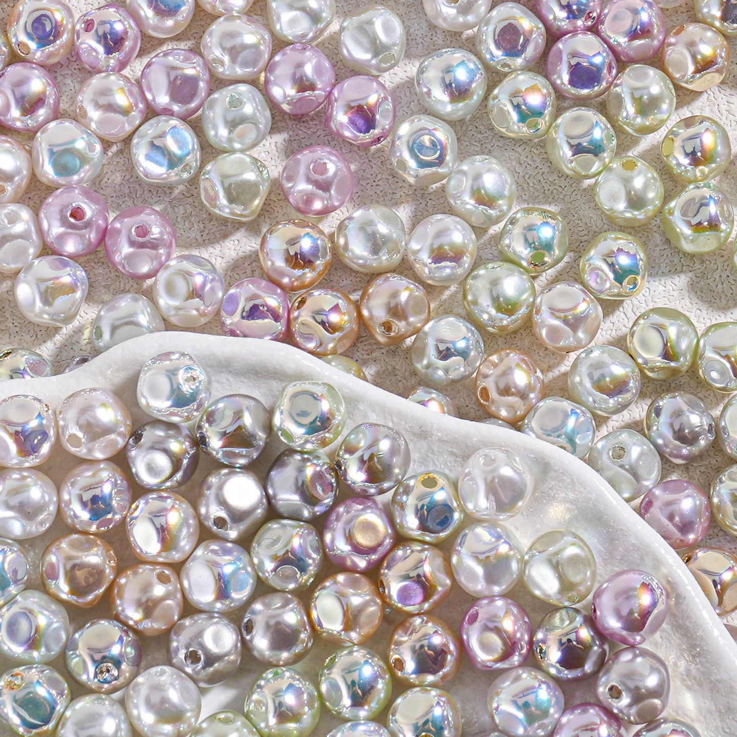 Heidi Pearl-cuentas de perlas de imitación irregulares, estilo barroco, para cadena de teléfono móvil, Material de bricolaje, accesorios para pulseras.