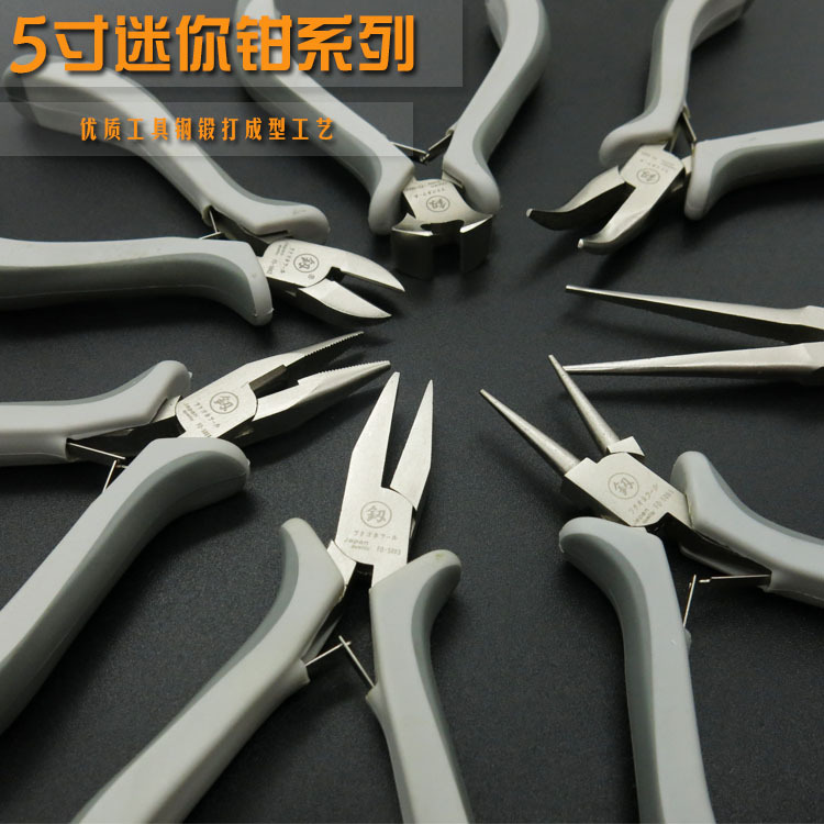 福冈工具 釼 美式迷你钳尖 斜 扁 顶 圆 弯 针型迷你钳