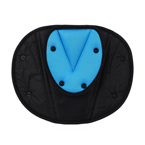 Car triangle anchor soft cloth anti-snag foldable snap-type child shoulder pad safety belt anchor