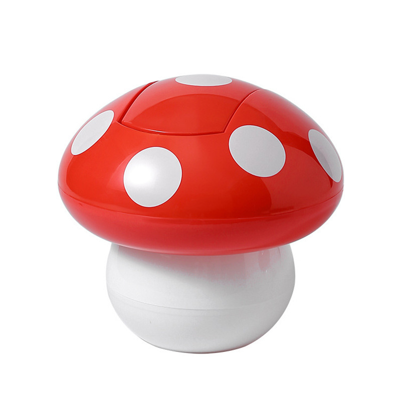 Desktop Trash Can Student Desk Office Table Paper Basket Creative Mini Mushroom-Shaped Multifunctional Storage Bin with Lid Desktop Trash Can Student Desk Office Table Paper Basket Creative Mini Mushroom-Shaped Multifunctional Storage Bin with Lid