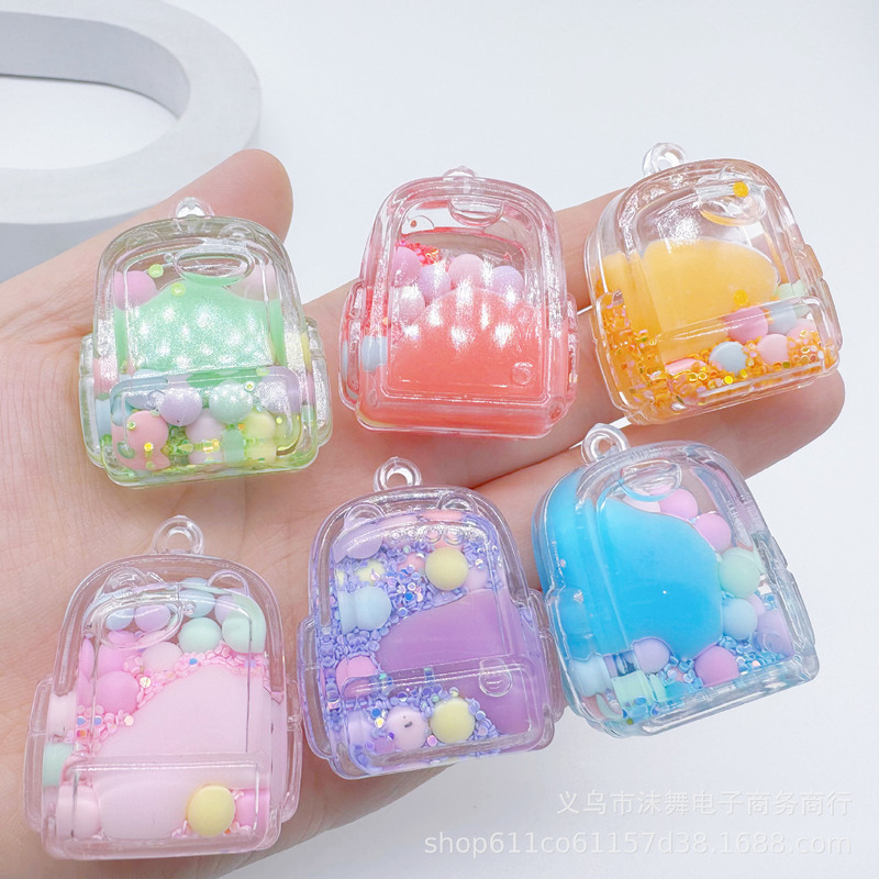 Liquid Quicksand in Oil Bottle Small Backpack Keychain Exquisite Accessory Colorful Bead Quicksand Bottle Small Pendant Gift Wholesale Liquid Quicksand in Oil Bottle Small Backpack Keychain Exquisite Accessory Colorful Bead Quicksand Bottle Small Pendant Gift Wholesale