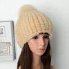 Demi-season warm hat, woven baseball cap